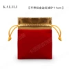 00018 (32 F4-8) without buckling Golden Border Red Velvet 9x11cm