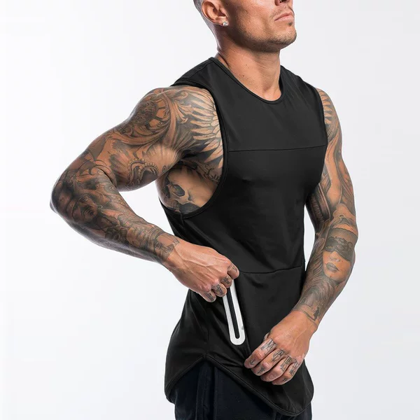 Muscle cross-border Brothers Summer new European and American sports vest men's quick-drying fitness vest base shirt wholesale
