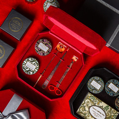 絨布禮盒香薰蠟燭伴手禮情人節禮物香氛訂婚結婚伴娘新婚高端品