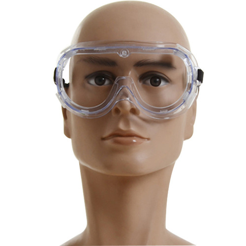 Four-bead goggles, labor protection glasses, goggles, transparent, anti-fog, anti-splash, impact, welding experiment safety protective glasses