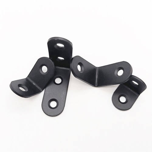 Thickened painted black corner code L-shaped triangle bracket shelf support connector 90-degree stainless steel right angle