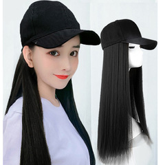 Wig for Women, Long Hair, Influencer Style, Summer Fashion—Full Headpiece in Natural Black, Long and Straight