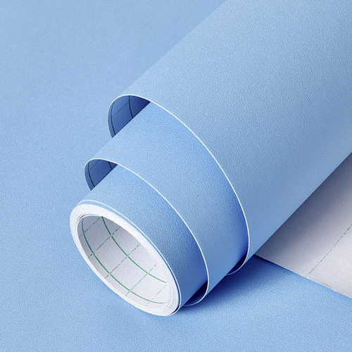 Wallpaper self-adhesive bedroom warm European waterproof thick wallpaper solid color living room bedroom background wall dormitory decoration