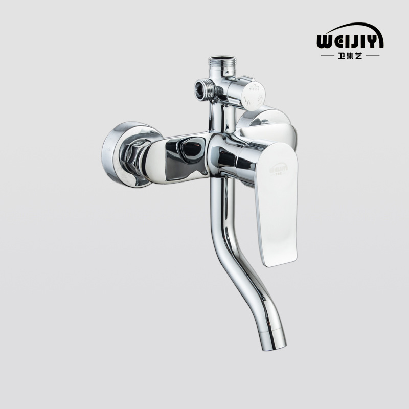Copper three-gear concealed shower valve shower faucet shower faucet hot and cold mixing valve faucet bathroom faucet