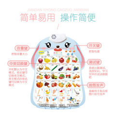 Baby Audio Early Education Wall Chart Sound Children's Number Enlightenment Cognitive Pinyin Alphabet Wall Sticker Yiwu Toys