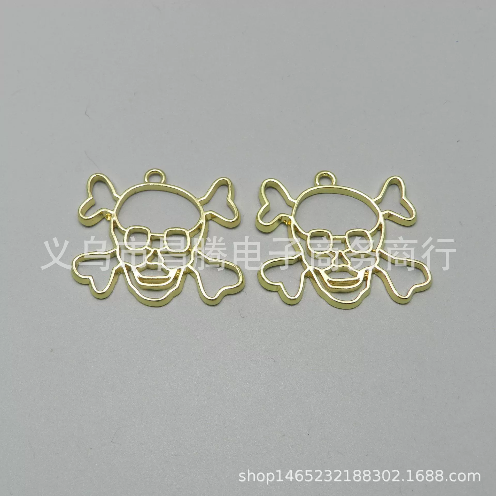 Сохраняющий Цвет Череп УФ-эпоксидная рама смола клей металлическая полая рама DIY ювелирные аксессуары материал ручной работы