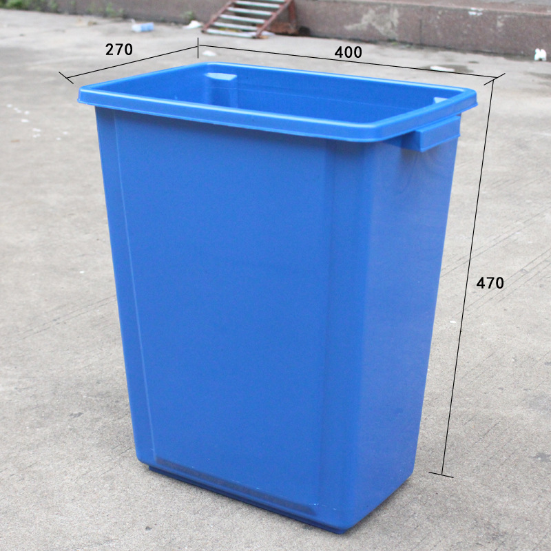 粤东直供多颜色可定图案40L摇盖垃圾桶 新料熟胶车间废料生活垃圾