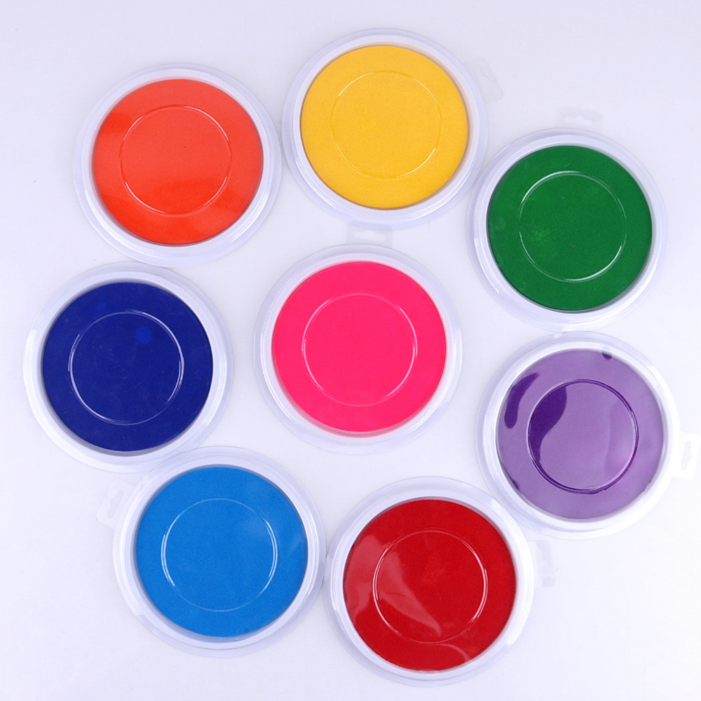 1 dedo inkpad palma pintura jardín de infantes graffiti placa grande color lavable pintura dedo pintura huella