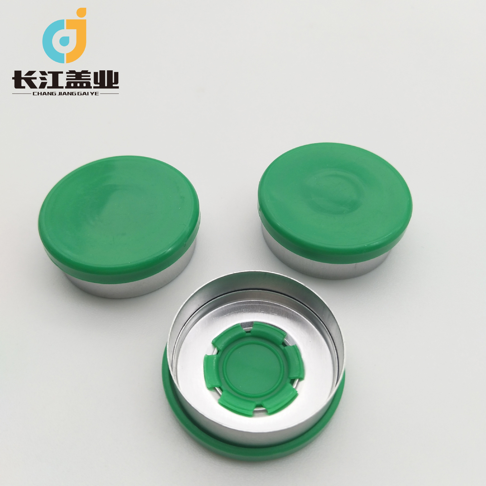 厂家直供28mm三件套铝塑盖医用铝塑组合盖光亮面铝塑组合盖药瓶盖