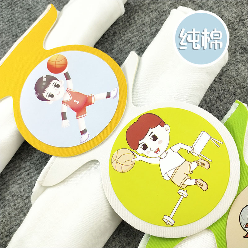 Wholesale A-class new pure cotton sweat-absorbent towels with cartoon animal patterns, soft children's back pads, baby sweat pads