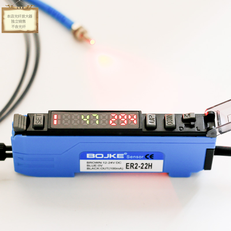 颜色光电色标传感器光纤放大器ER2-22H ER2-22H FS-N18N响应50us