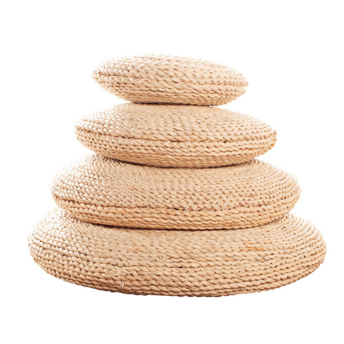 Zen meditation cushion wicker mat tatami thick grass bench wicker mat round seat cushion grass window seat cushion