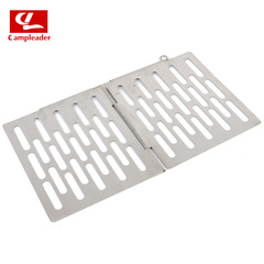Outdoor picnic simple portable mini barbecue net barbecue plate stainless steel folding barbecue grill net