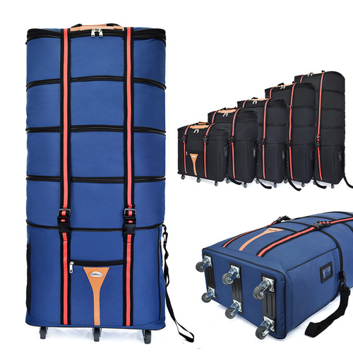 158航空托运包行李袋商务带轮折叠旅行包布移民搬家包大容量旅行