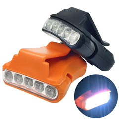 Wexin Dual Color 5LED Headlamp for Outdoor Camping Hiking Fishing Use, Clip-on Fishing Light Fishing Gear