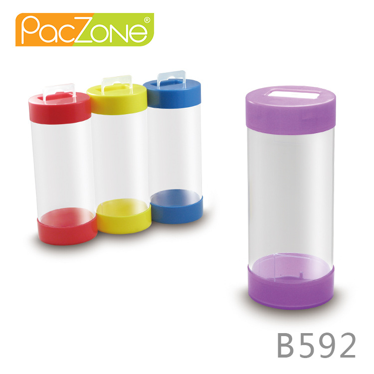 精品圆筒塑胶礼品盒 糖果食品包装盒 文具收纳盒儿童手表盒