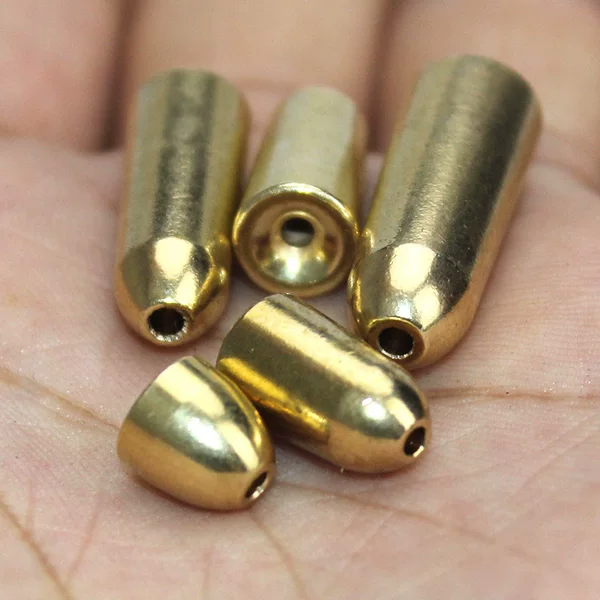 Weihe Sports Manufacturer Inclined Bullet Copper Inclined Copper Pendant 1.8g 3.5g 5g 7g 10g Fishing Accessories