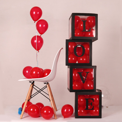 Hollywood LOVE Surprise Balloon Box Transparent Box Baby Birthday Party Wedding Creative Balloon Decoration BABY