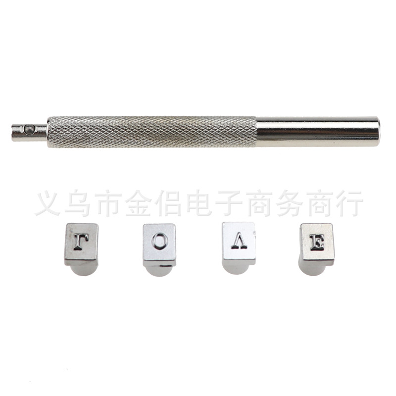 Cuero impresión Punch cuero inglés carta Punch 36 unids sello digital artesanía cuero talla herramienta