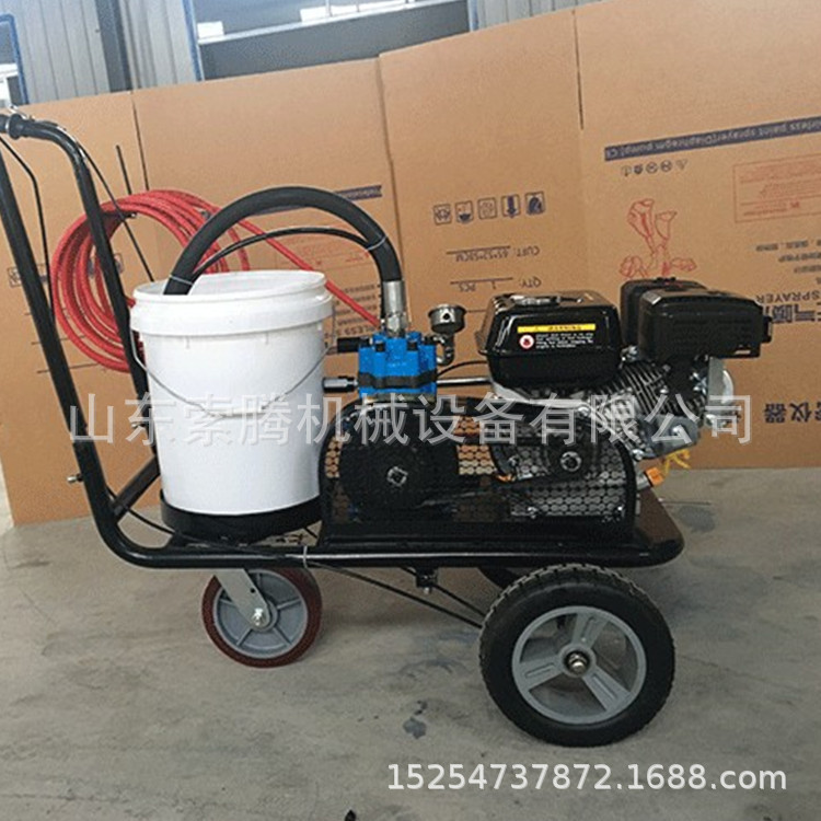 路面划线喷漆机 HQ-65冷喷道路划线机喷漆机 手推型冷喷路面喷漆