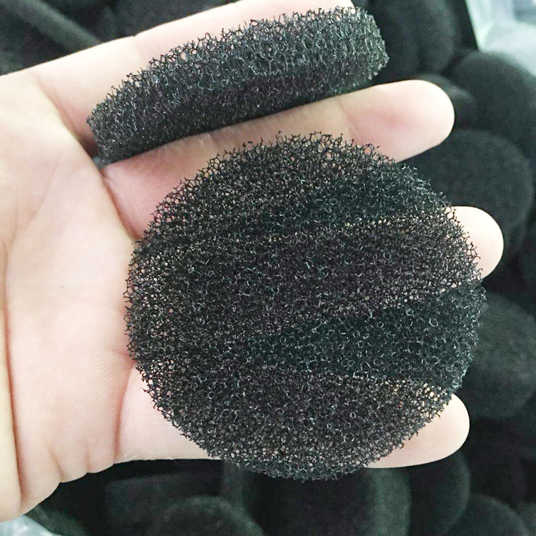 15mm厚圆形海绵毛发过滤垫批发大中小孔过滤网填充吸音泡沫塑料棉