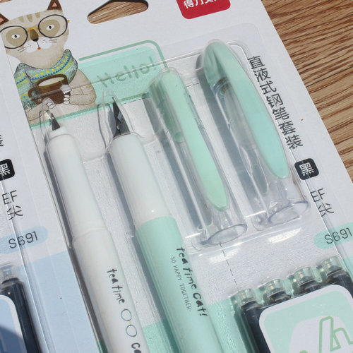 The Delight S692 Refillable Gel Pen with Eraser Set, Cute Practice Pen for Children and Primary School Students