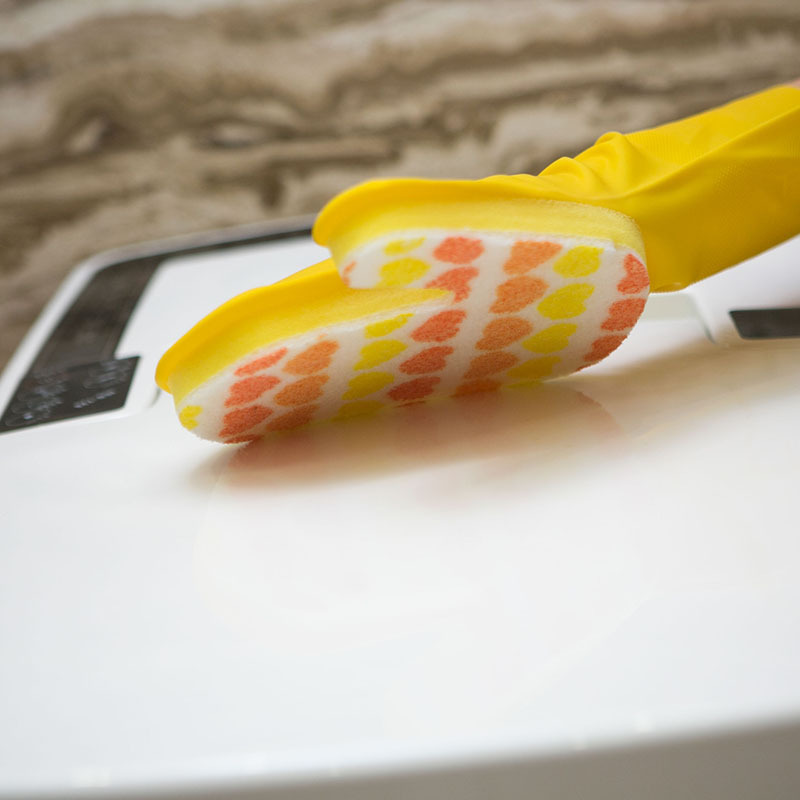 Guantes de lavado de platos de látex para la limpieza de la piscina de color para el hogar