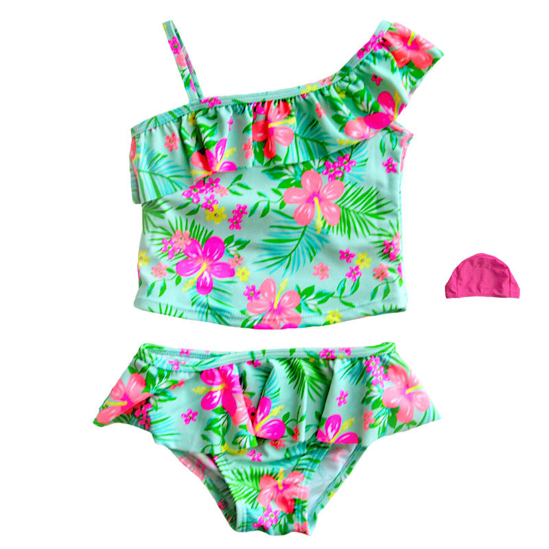 Children's swimwear, swimming cap, cute set, 3 pieces, princess style 5