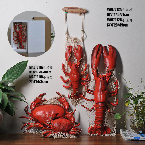 [Small wholesale] Night market barbecue resin simulation lobster…