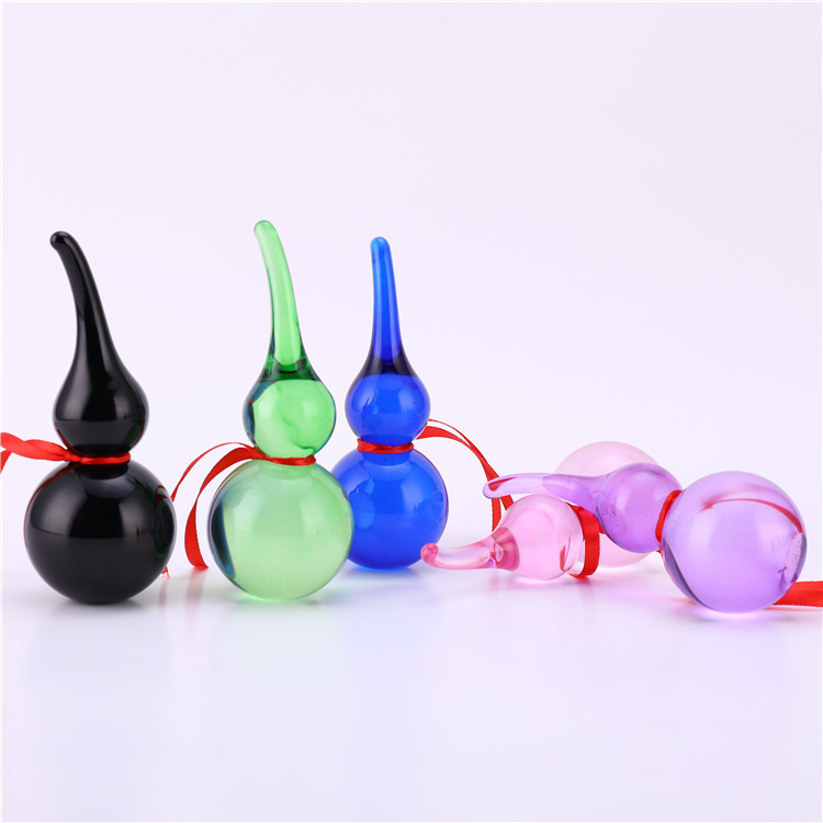 Crystal Gourd Ornaments Town House Feng Shui Gourd Colorful Wholesale Feng Shui Supplies Home Furnishings to Attract Wealth