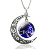 Foreign trade explosion 12 constellation necklace silver animal starry sky sky time gem crescent pendant supply supply of spot spot wholesale