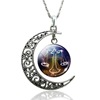 Foreign trade explosion 12 constellation necklace silver animal starry sky sky time gem crescent pendant supply supply of spot spot wholesale