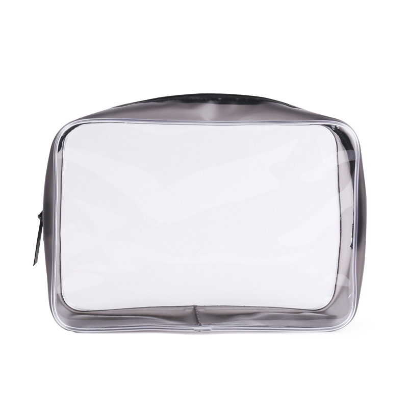 Bolsa de cosméticos transparente voltaje de PVC bolsa de almacenamiento de viaje impermeable bolsa de PVC de lavado de gran capacidad bolsa de cosméticos tridimensional