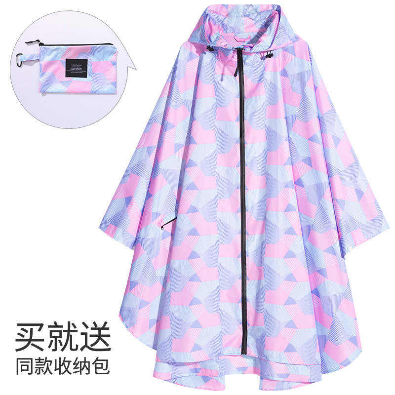 Fabricantes venden japonés Corea del Sur moda Capa delgada hombres y mujeres adultos impermeable poncho mochila ciclismo Amazon comercio exterior image 40