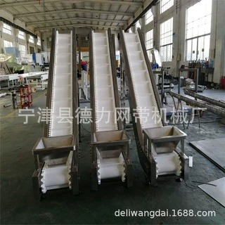 斗式提升机 配合大型食品机械提升 食品级皮带爬坡输送机