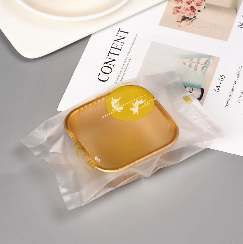 手作中秋节月饼包装袋磨砂半透明月饼袋蛋黄酥包装机封袋100个装