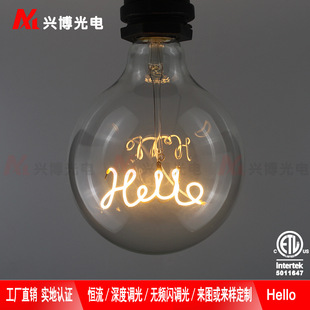 G125���� HELLO��ĸ��LOGO�����b� 3W�۵�������E27 �S��ֱ�N