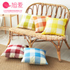 Color weaving striped cotton and hemp pillow sleeve multi -color multi -specification flax grid pillow cross -border home pillow cushion cushion