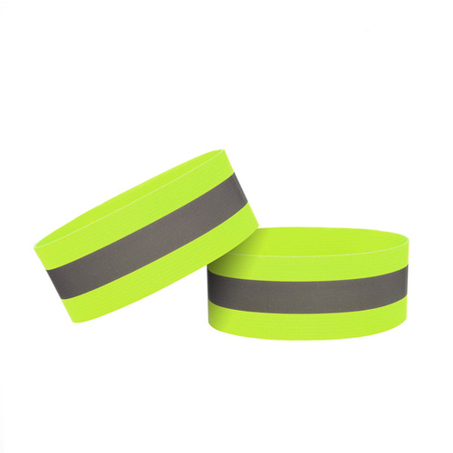 Manufacturer Direct Sales Sports Reflective Wrist Strap Arm Strap Safety Reflective Bracelet Night Running Cycling Elastic Wrist Strap