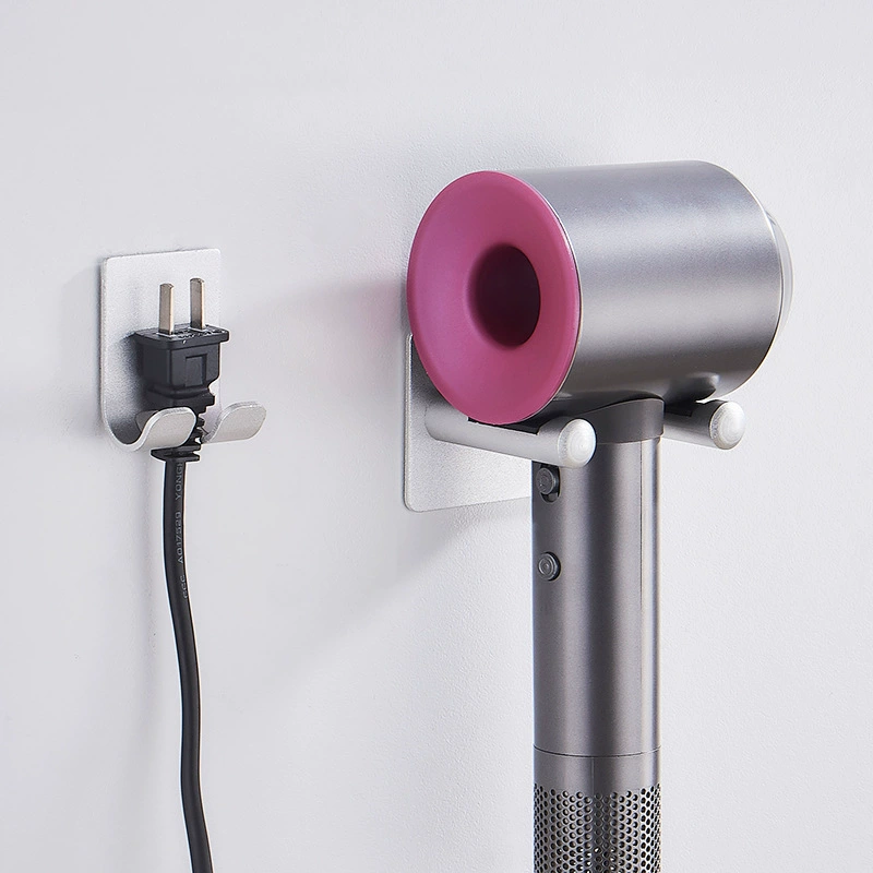 Держатель фена (совместимый с Dyson) — настенное крепление без дырок, х-образный стеллаж из сплавов