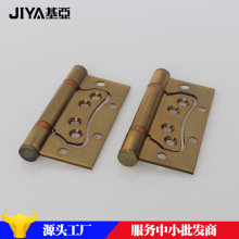 4寸3.0厚不锈钢子母合页黄青古铜免开槽轴承静音实木门室内门铰链