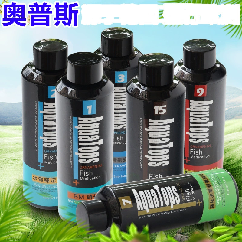 Прозрачный агент качества воды AquaTops Opus стабилизирует удаление водорослей Рыба-дракон, тропические рыбы кои, нитрифицирующие бактерии