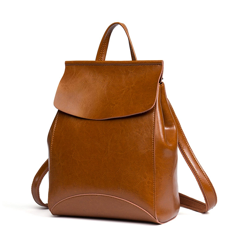 Backpack, fashionable universal leather shoulder bag