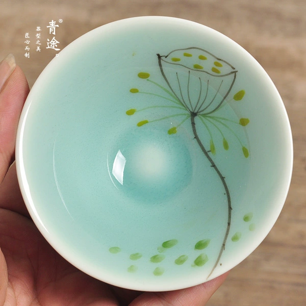 Bamboo hat cup lotus pod