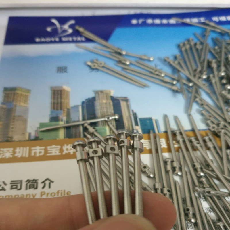 不锈钢实心棒钢针磨针尖缩尖线调直打孔非标  厂家来图来样