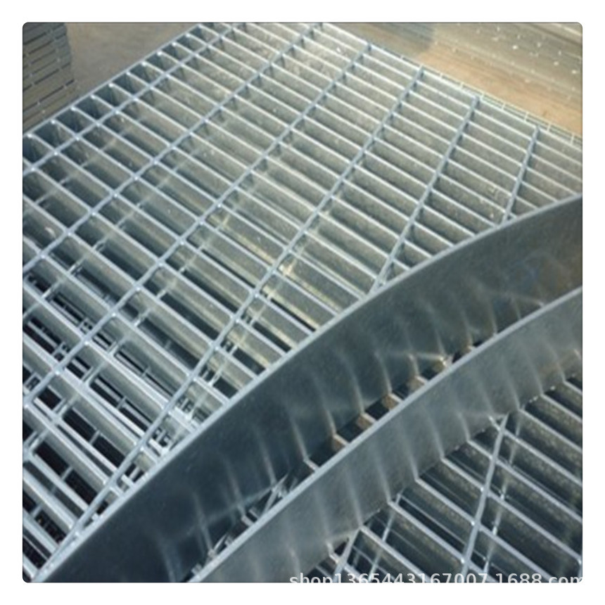 商场地下室排水沟盖板天桥踏步板热镀锌钢格板踏步板格栅板