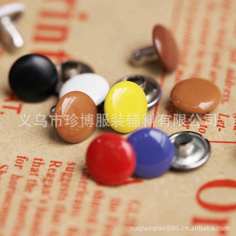 【义乌辅料】maoding供应各种规格电镀帽钉 喷漆 帽钉