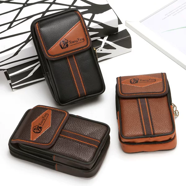 Men's 6-inch mobile phone bag wear-resistant belt mobile phone waist bag outdoor leisure multi-purpose waist bag mobile phone bag wholesale