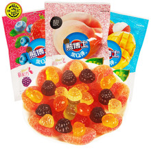 徐福记熊博士果味橡皮糖60g儿童软糖办公室休闲零食