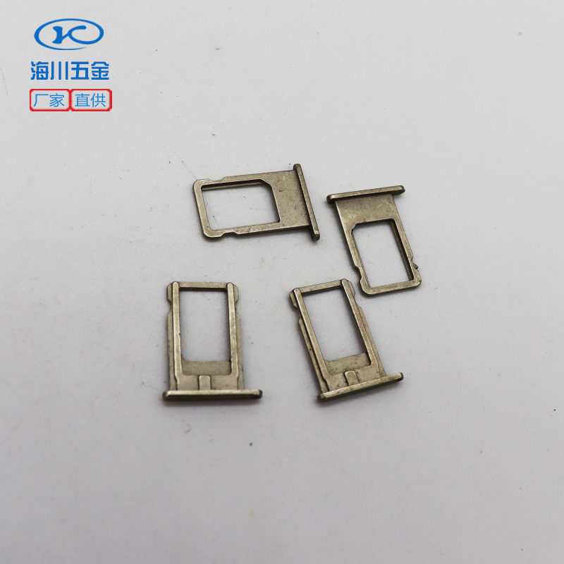 厂家供应锌合金压铸件各型手机卡扣卡托电子件金色镍色珍珠镍色